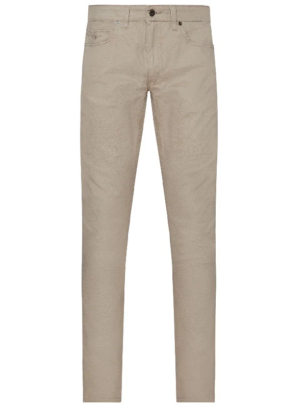 Leather Patch Embellished Men's JeansRM Williams Victor Stretch Twill Jean