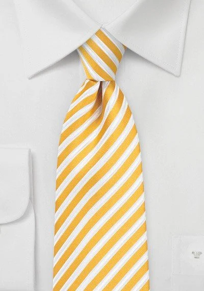 Meyer Lemon Summer Striped Necktie