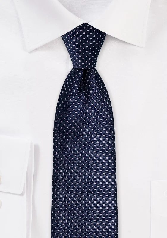 Midnight Pin Dot Necktie