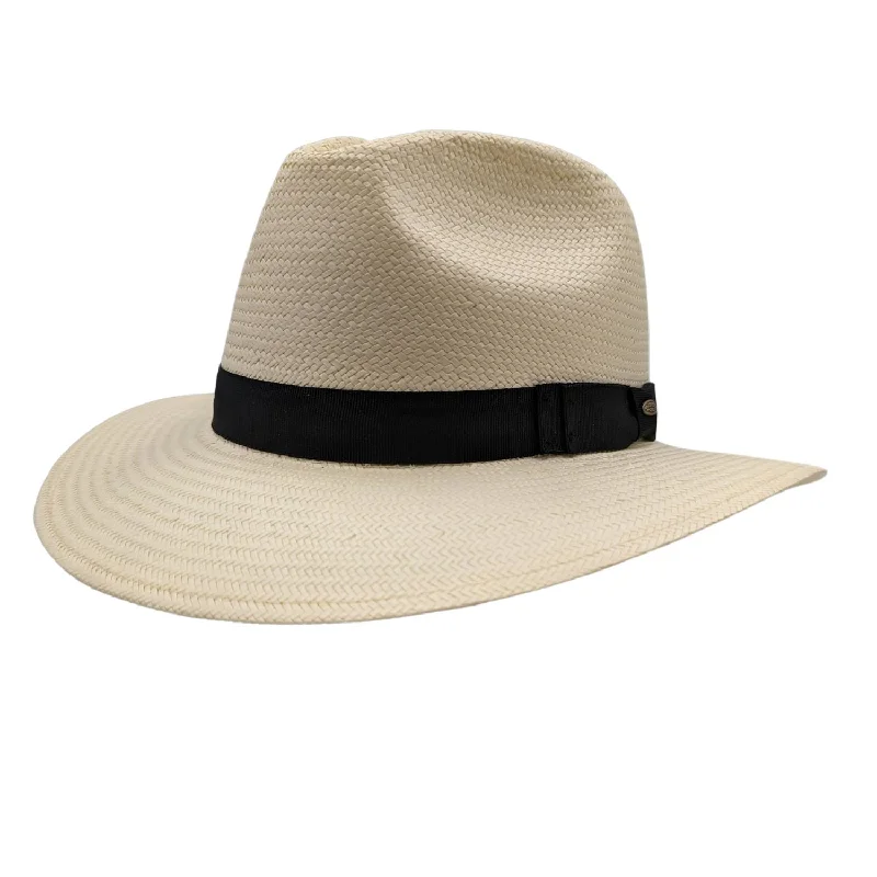 Dorfman Men's Classic Straw Safari Hat - Natural