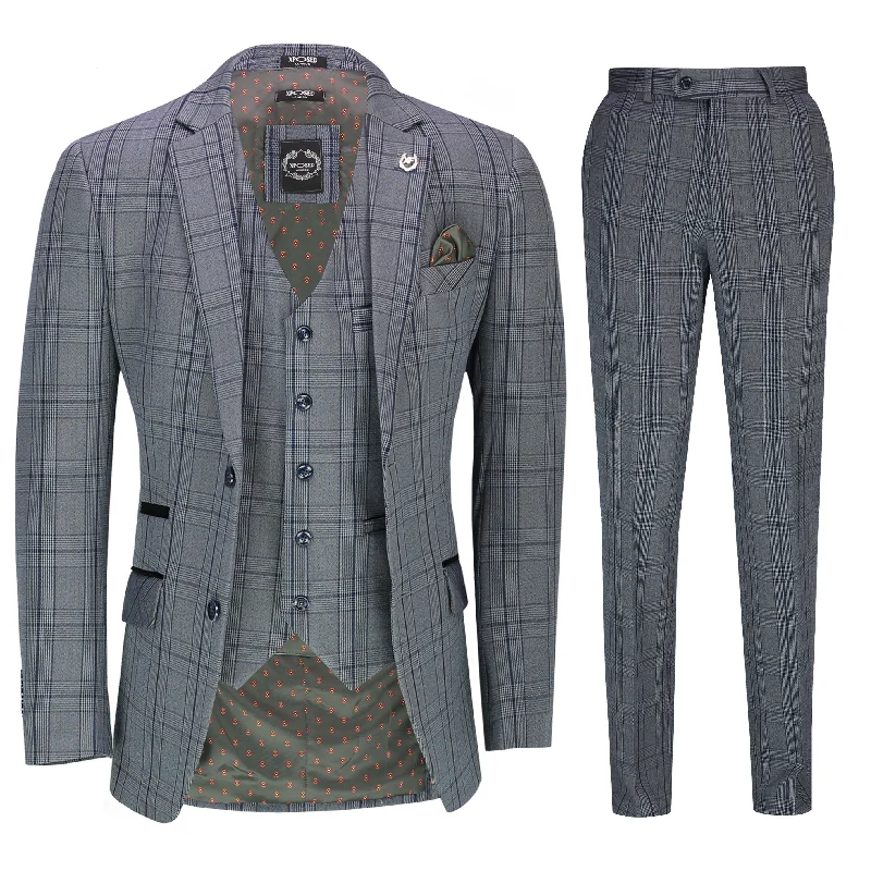 BEVAN – BLUE CHECKS SUIT