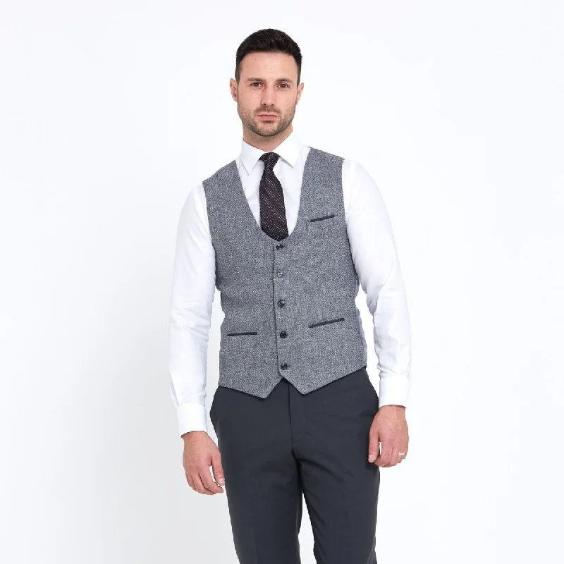 Benetti Tailored Fit Simon Waistcoat - Charcoal