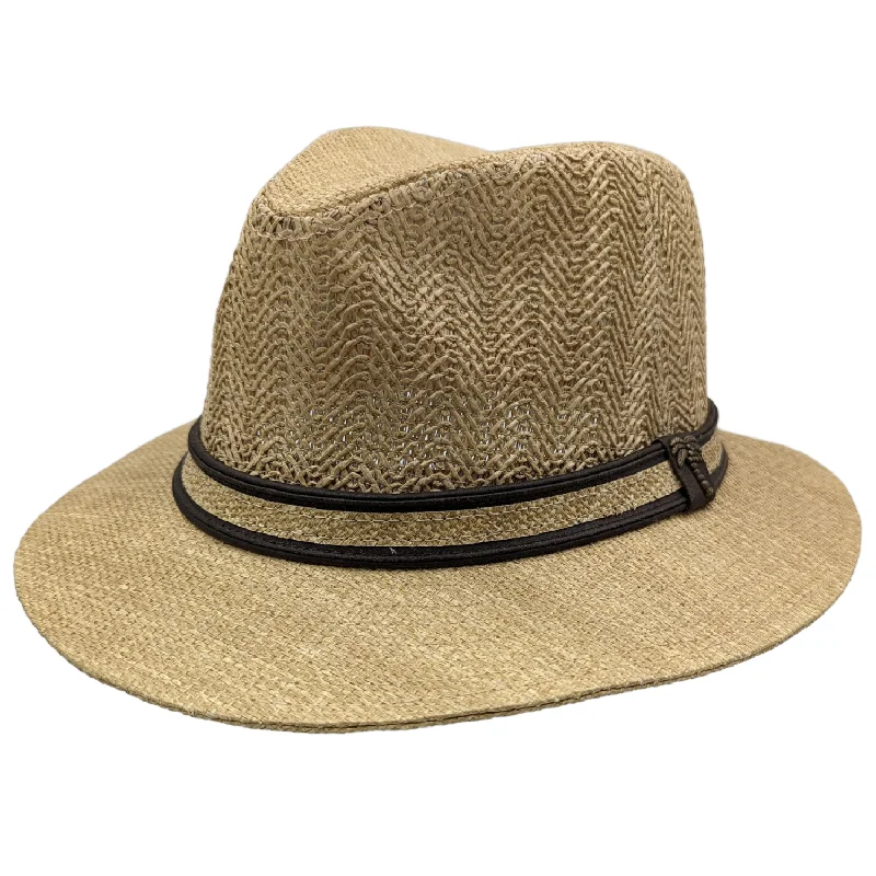 Dorfman Collection: Men's Natural 2.5" Brim Matte Toyo Safari Hat