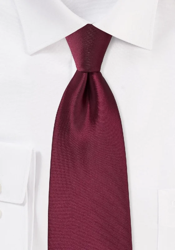 Claret Solid Necktie