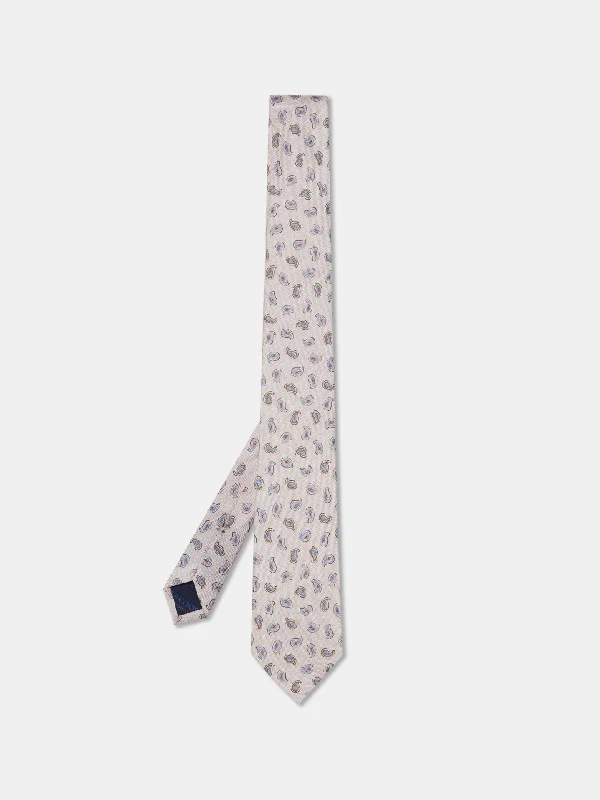 Cornucopia Pattern Tie 100% Silk 8cm