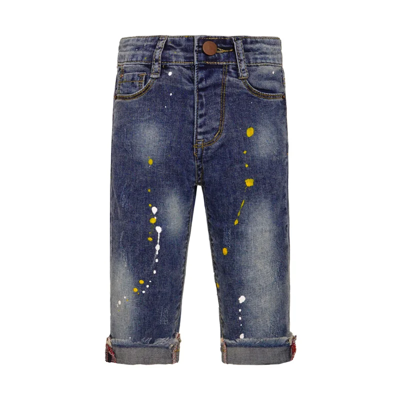 Everyday Men's JeansGirls Boys Elastic Band Ripped Jeans Pants