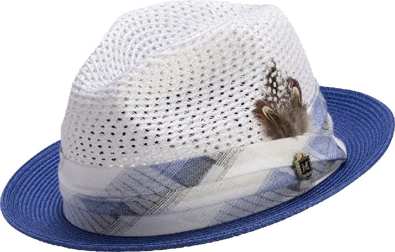 Montique Men's Braided Royal Fedora Hat H1729
