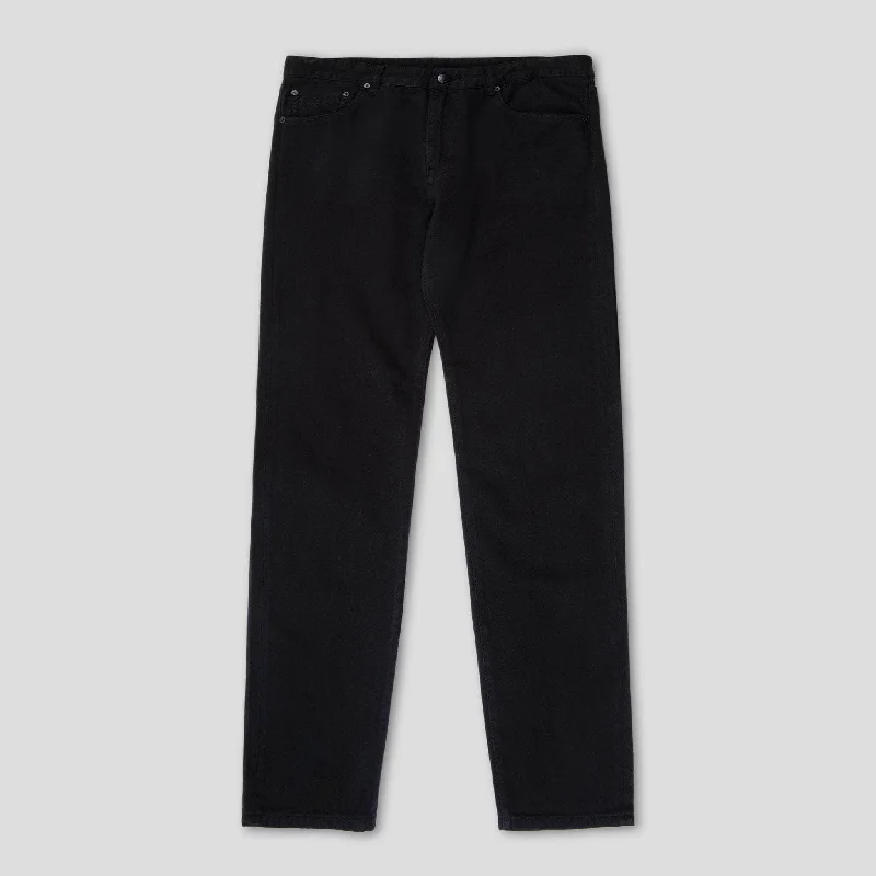 Modern Ripped and Distressed Men's Jeans5 Pocket Regular-Fit Denim Jean Black