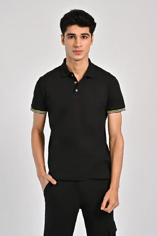 Men's Shirts with Rounded HemlinesSUPER SOFT TIPPING POLO