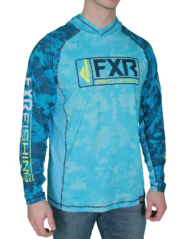 Men's Spread-Collar Shirts for a Bold StatementMen's FXR Derby UPF Hooded Shirt
