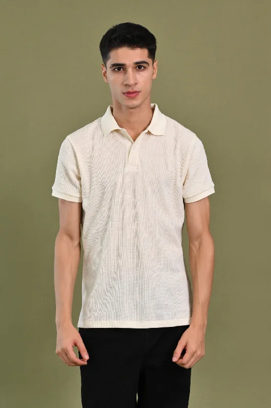 Men's Shirts with Mock NecksTEXTURED POLO