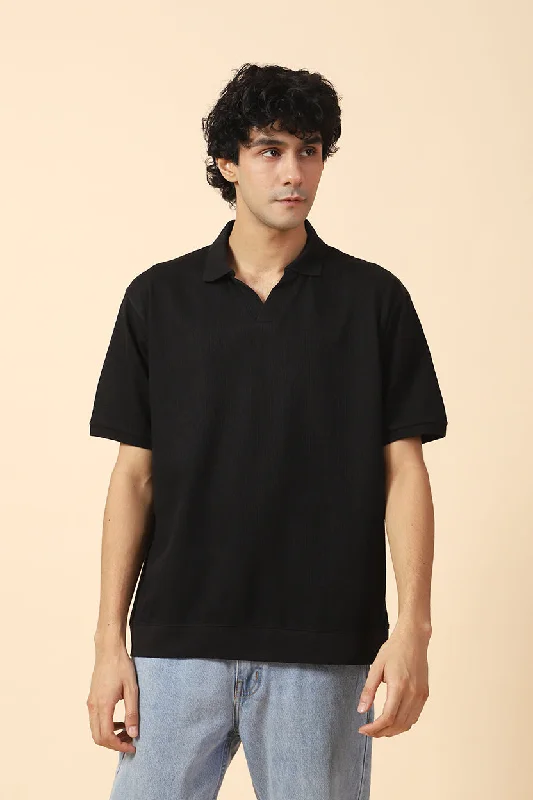 Men's Shirts with Adjustable CuffsJOHNNY COLLAR TEXTURED POLO