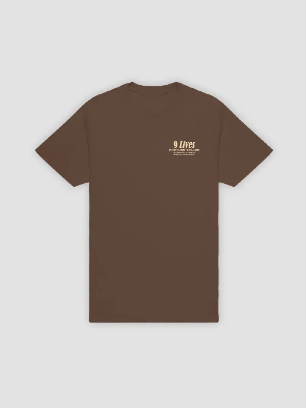 Men's Shirts with Belt Attachments9 Lives Tee - Chocolate Brown