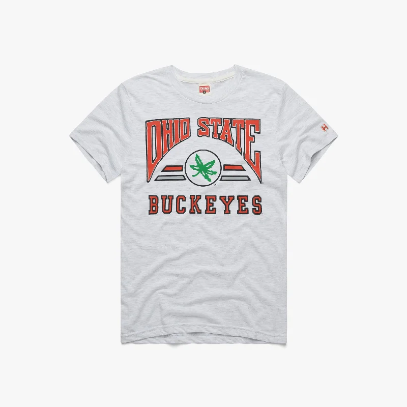 Patterned Men's Hawaiian ShirtsArch Ohio State Buckeyes Leaf