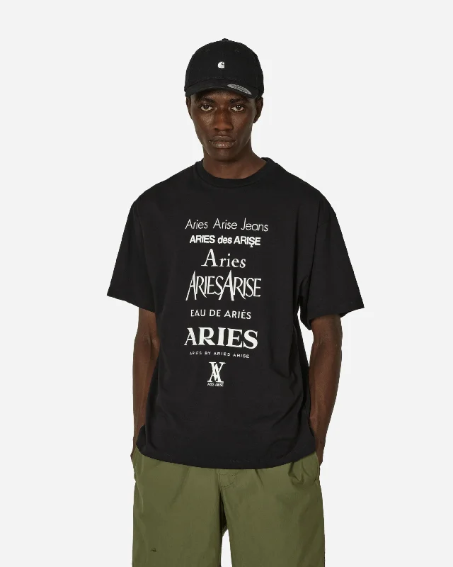 Men's Shirts with Spread CollarsPerfume T-Shirt Black