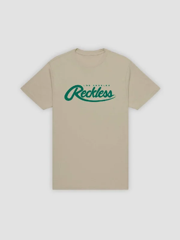 Men's Shirts with Mandarin CollarsBig R Script Tee - Sand