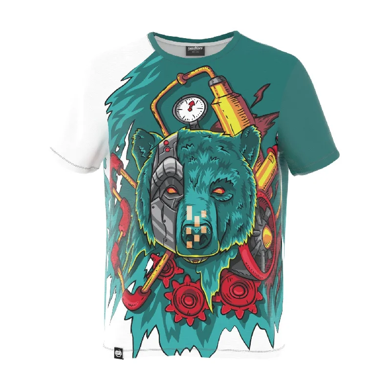 Men's Shirts with Drawstring WaistbandsBionic Bear T-Shirt