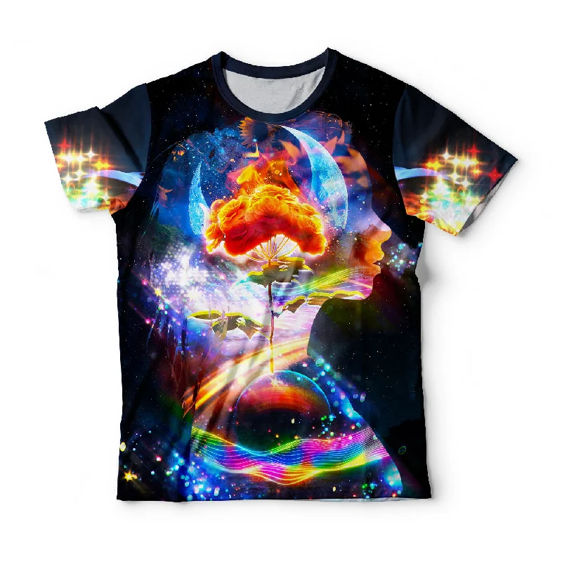 Men's Shirts with Velcro ClosuresBlissful Space T-Shirt