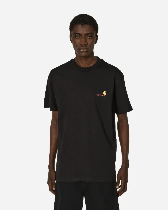 Men's Casual Shirts for Everyday WearAmerican Script T-Shirt Black