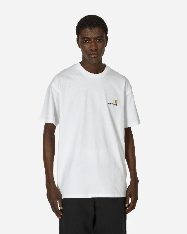 Men's Tailored Shirts for a Professional AppearanceAmerican Script T-Shirt White