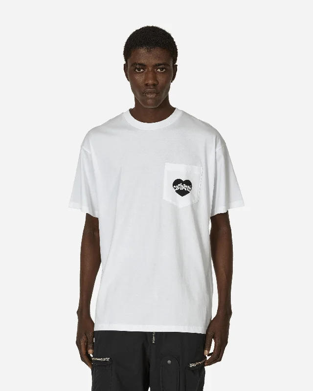 Patterned Men's Hawaiian ShirtsAmour Pocket T-Shirt White