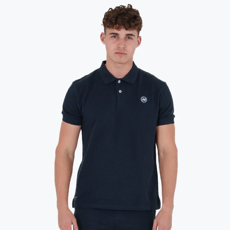 Men's Shirts with Hook-and-Loop ClosuresCash Polo Navy