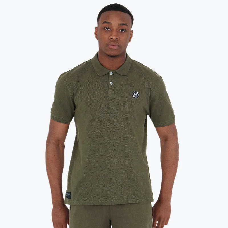 Men's Shirts with Floral PrintsCash Polo Olive