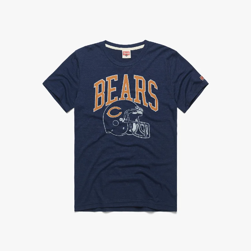Men's Shirts with Chest PocketsChicago Bears Helmet Retro