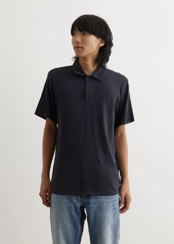 Men's Shirts with Contrast CollarsClassic Flame Polo
