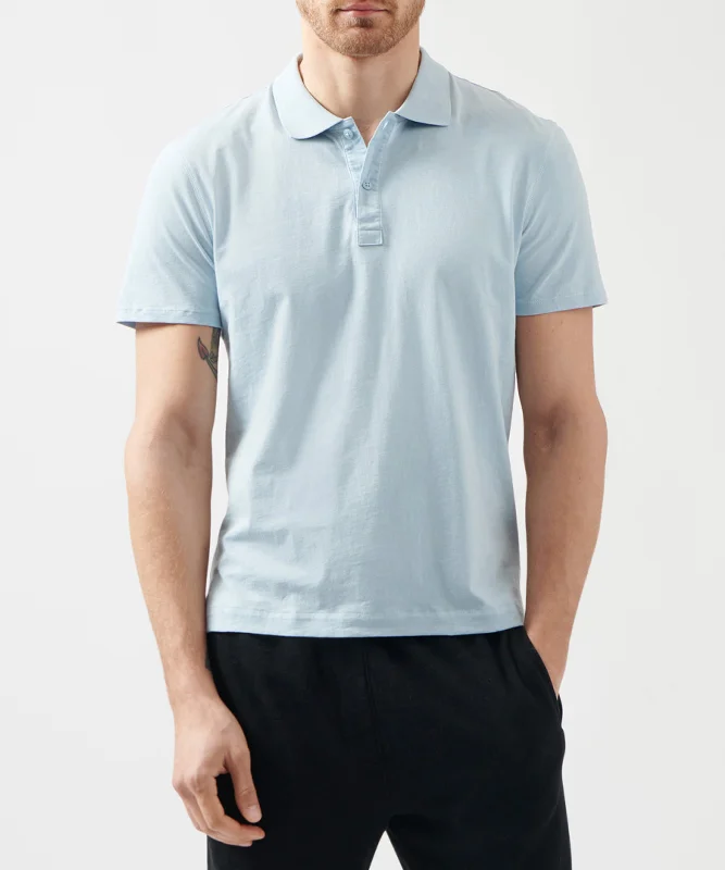 Men's Shirts with Chest PocketsClassic Jersey Polo - Blue
