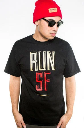 Men's Shirts with Contrast CollarsColin Kaepernick X Adapt :: Run SF (Men's Black Tee)