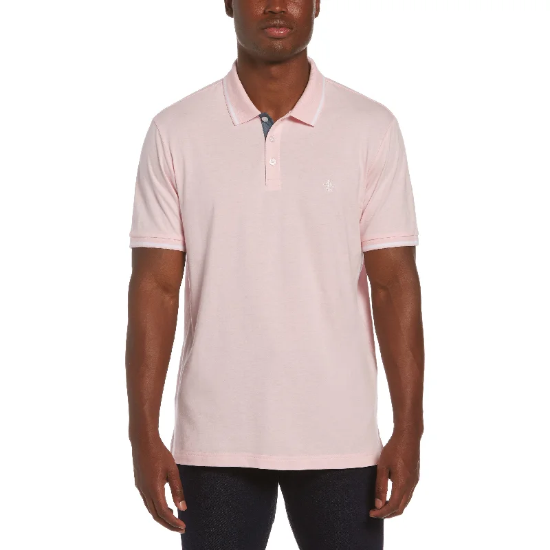 Men's Shirts with Snap ButtonsContrast Tipping Polo