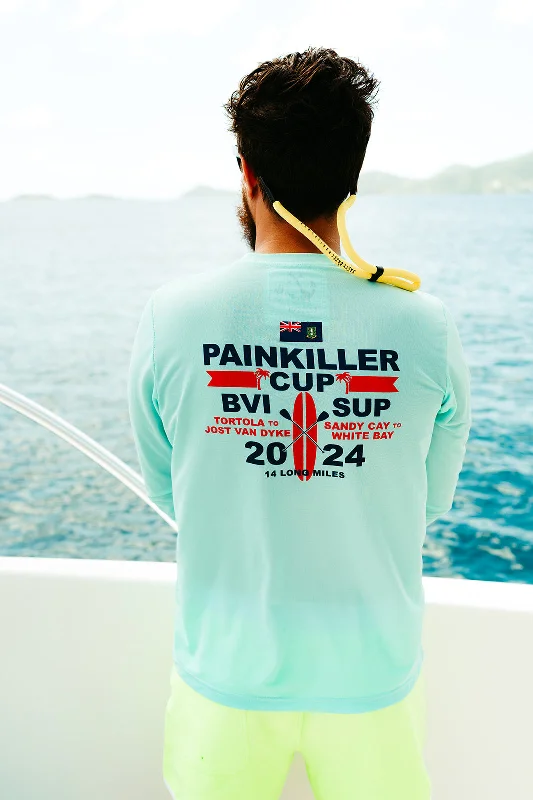 Men's Easy-Care Shirts for Busy Lifestyles2024 Painkiller Cup Islands UPF50 Shirt - Sea Green