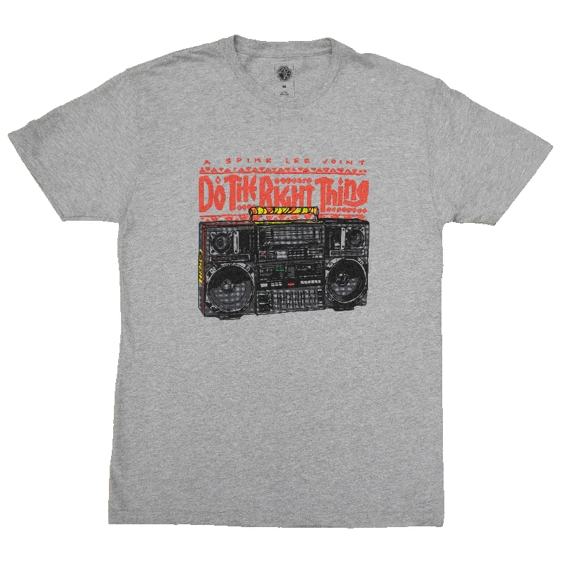 Men's Shirts for CampingDo The Right Thing Radio T-Shirt - Heather Grey