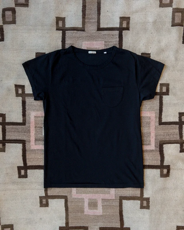 Men's Skinny-Fit Shirts for a Trendy LookTubular Pocket Tee Shirt - Deep Black