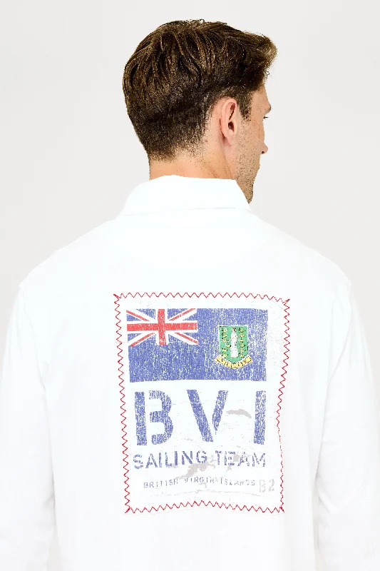 Men's Relaxed-Fit Shirts for Casual ComfortBVI Sailing Team CST Shirt - White