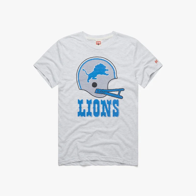 Men's Shirts with Scoop NecksDetroit Lions Big Helmet