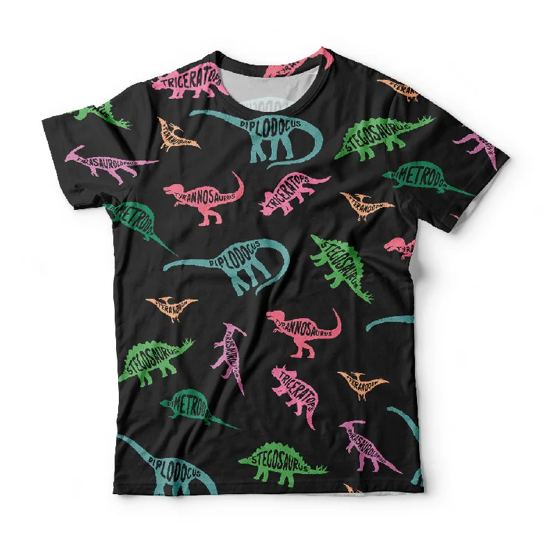 Men's Shirts with Mock NecksDinosaurs T-Shirt