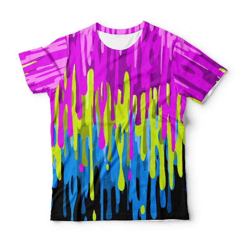 Men's Shirts for BoatingDripping Paint T-Shirt