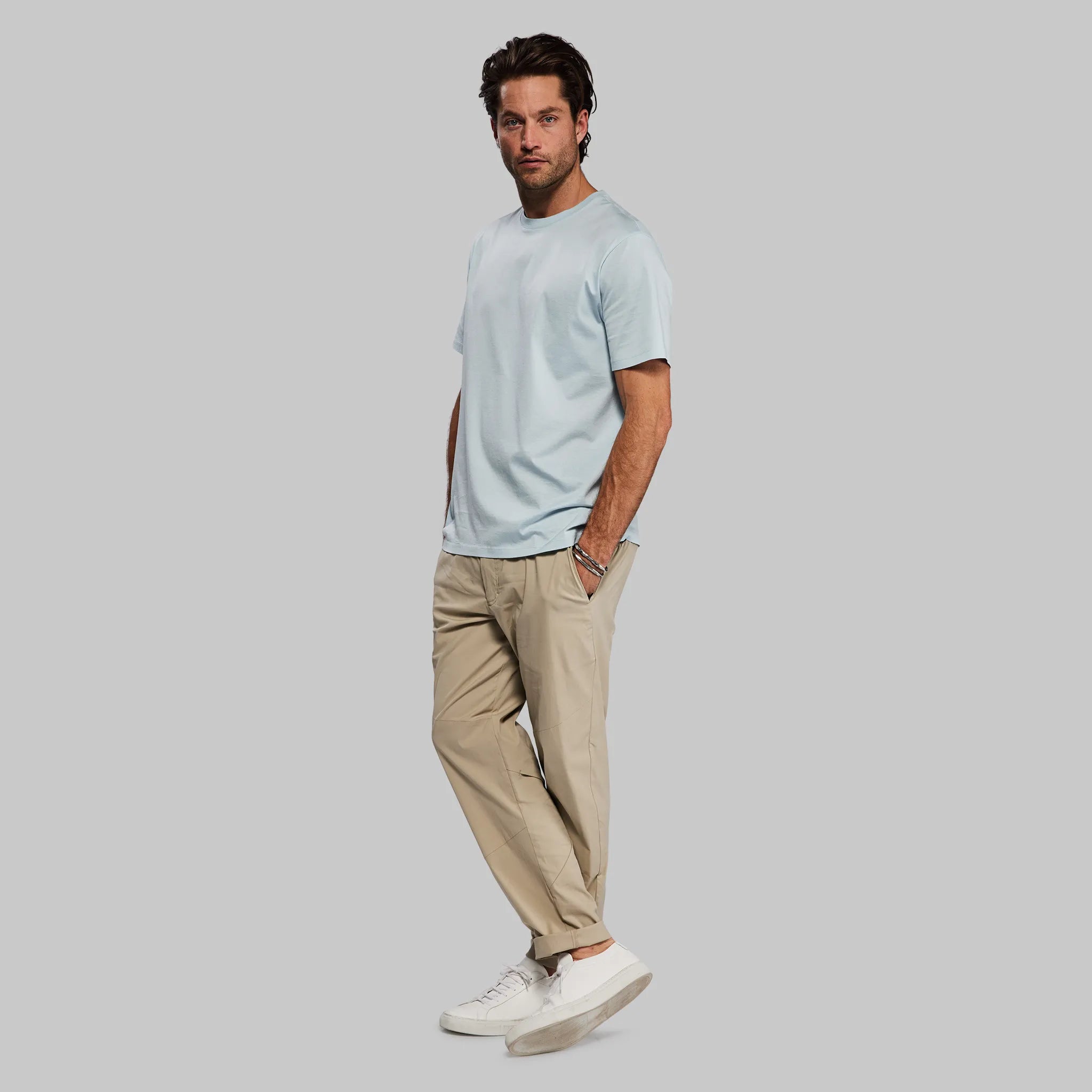Men's Performance Fabric Shirts for All-Day ComfortEquator T Shirt. Light Blue edition