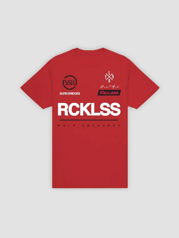 Breathable Men's Mesh TopsFast Track Tee - Red