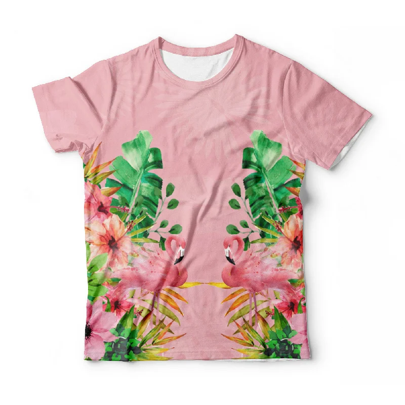 Men's Shirts with Appliqué DetailsFlamingo T-Shirt