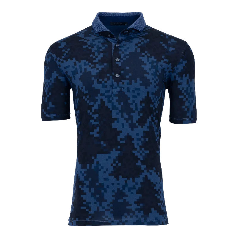 Men's Shirts with Ruffled HemlinesFoggy Forest Polo