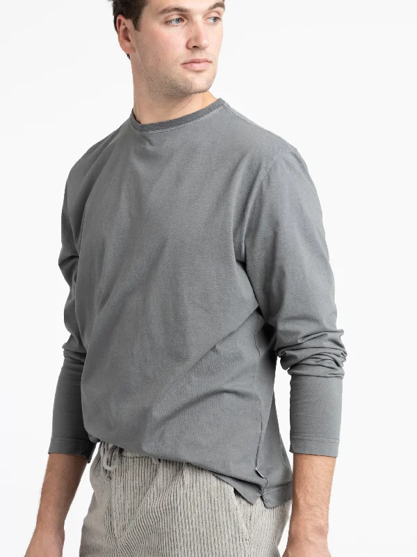 Men's Moisture-Wicking Shirts for All-Day ComfortGrey Jersey Cotton Shirt