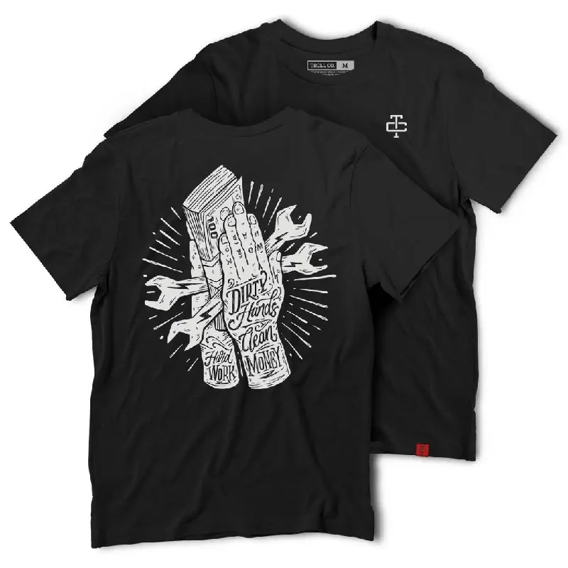 Men's Shirts with Velcro ClosuresHard Work Tee
