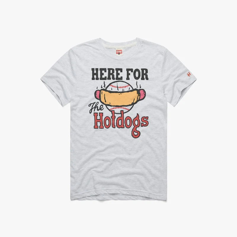 Men's Shirts with Button-Down CollarsHere For The Hotdogs
