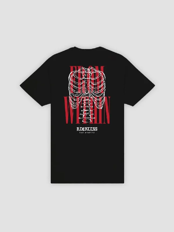 Men's Shirts with Scoop NecksInternal Tee - Black