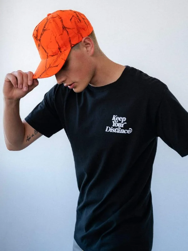 Men's Shirts with Hook-and-Loop ClosuresKeep Your Distance Tee - Black
