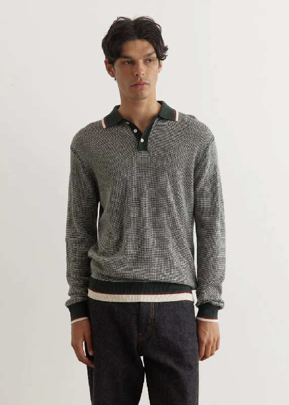 Men's Sleeveless TopsCollar Line Knit Polo