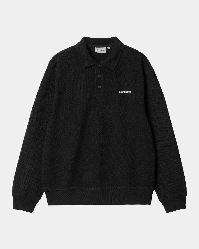 Men's Luxury Shirts for High-End FashionVance Rugby Shirt | Black / White